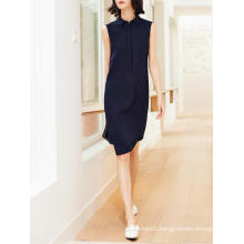 Simple Sleeveless Office Ladies Fashion Dress